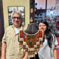 Embroidered Ceremonial Poncho Wearable Art from Santiago Atitlán - Vuelo de Quetzal