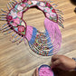 Shoulder Cape with Draped Beads - Huipil Capa Susurro de Rosas