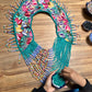 Shoulder Cape with Draped Beads - Huipil Capa Primavera Silvestre