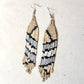 Ultra Lightweight Beaded Earrings in Picasso Inspired Design