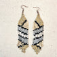 Ultra Lightweight Beaded Earrings in Picasso Inspired Design