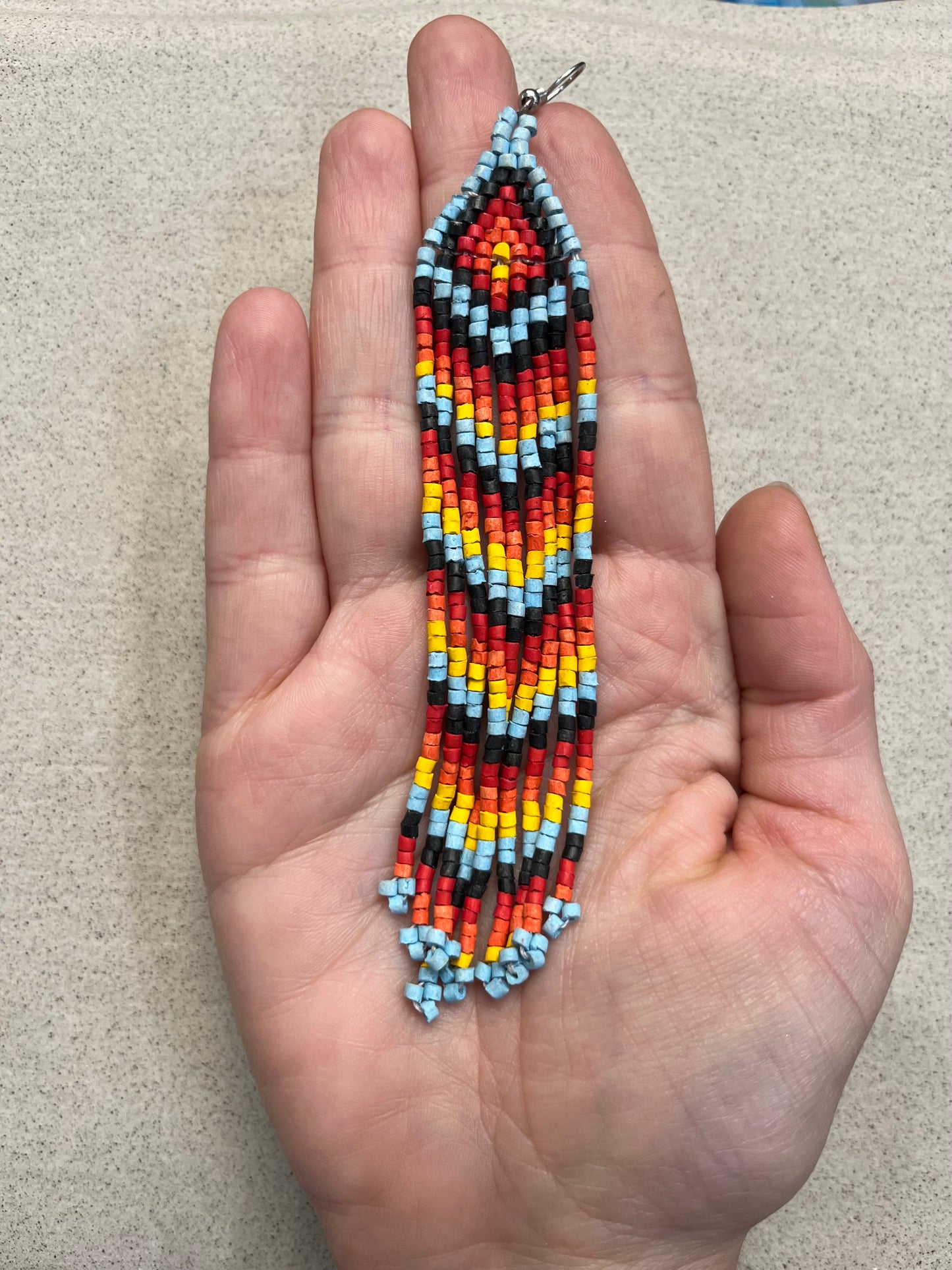 Long Fringe Earrings in Super Lightweight Design