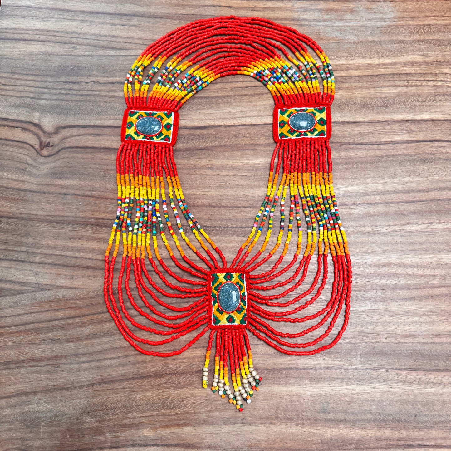 Ceremonial Body Jewelry Ethically Made for Festivals & Energetic Alignment – Warrior Goddess, Red Ritual