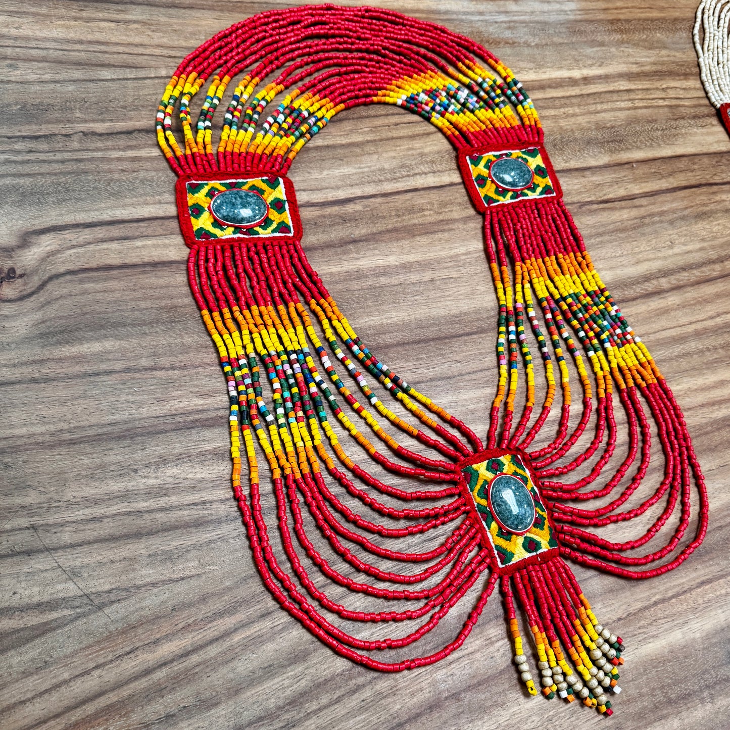 Ceremonial Body Jewelry Ethically Made for Festivals & Energetic Alignment – Warrior Goddess, Red Ritual