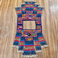 One-of-a-kind, Handmade Poncho with Authentic Guatemalan Jade & Rare Aguacatán Mayan Textile - Celestial Tapestry