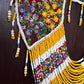 Shoulder Cape with Beads - Huipil Capa, Antique Yellow