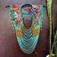 Shoulder Cape with Beads - Huipil Capa, Guiding Arrows