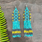 Woven Fringe Earrings - Rombo