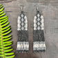 Ceramic Beaded Earrings with Woven Details