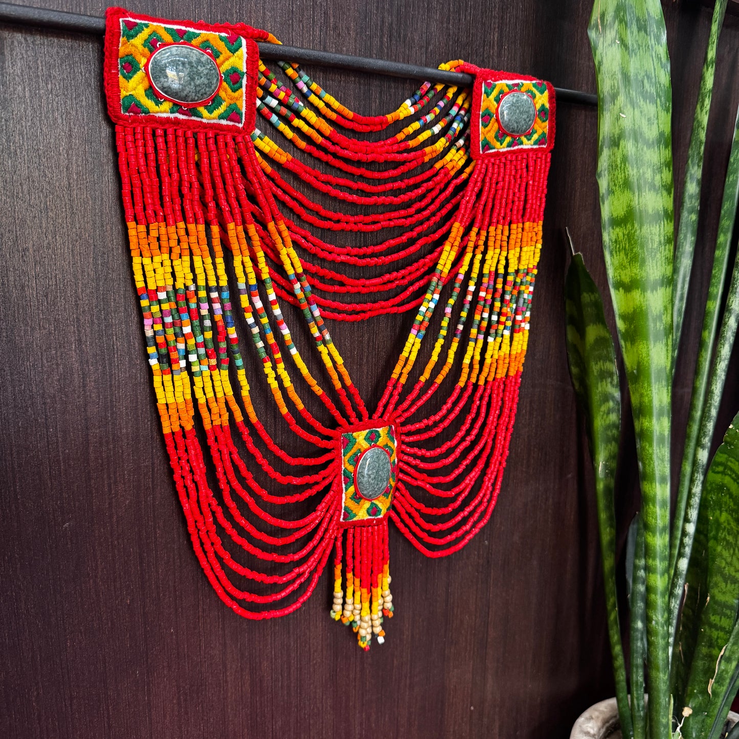 Ceremonial Body Jewelry Ethically Made for Festivals & Energetic Alignment – Warrior Goddess, Red Ritual