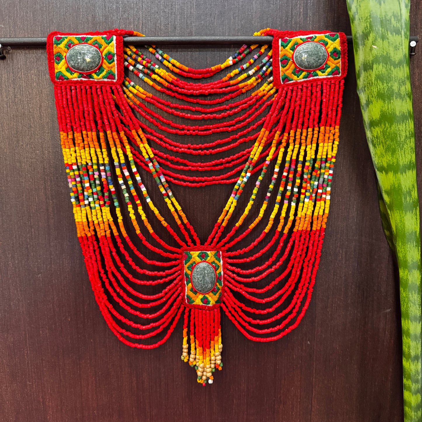 Ceremonial Body Jewelry Ethically Made for Festivals & Energetic Alignment – Warrior Goddess, Red Ritual