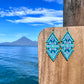 Lightweight Woven Earrings - Tribal Triangles