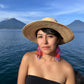 Beaded Fringe Earrings with Geoemetric Symbols