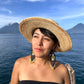 Beaded Fringe Earrings with Geoemetric Symbols