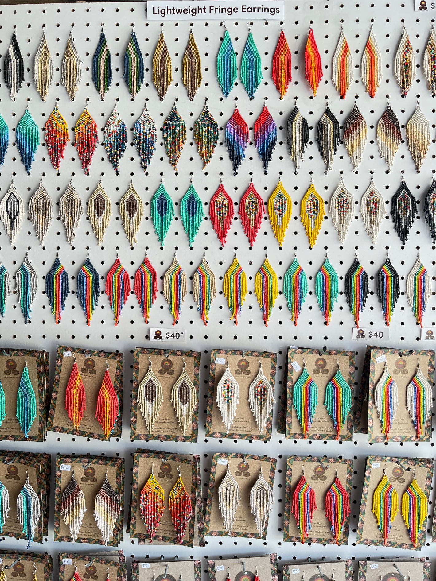 Beaded earrings sustainable fair trade