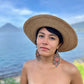 Woven Earrings in Natural Stone Boho Chic Design