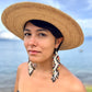 Beaded Fringe Earrings in Boho Zig Zag Design