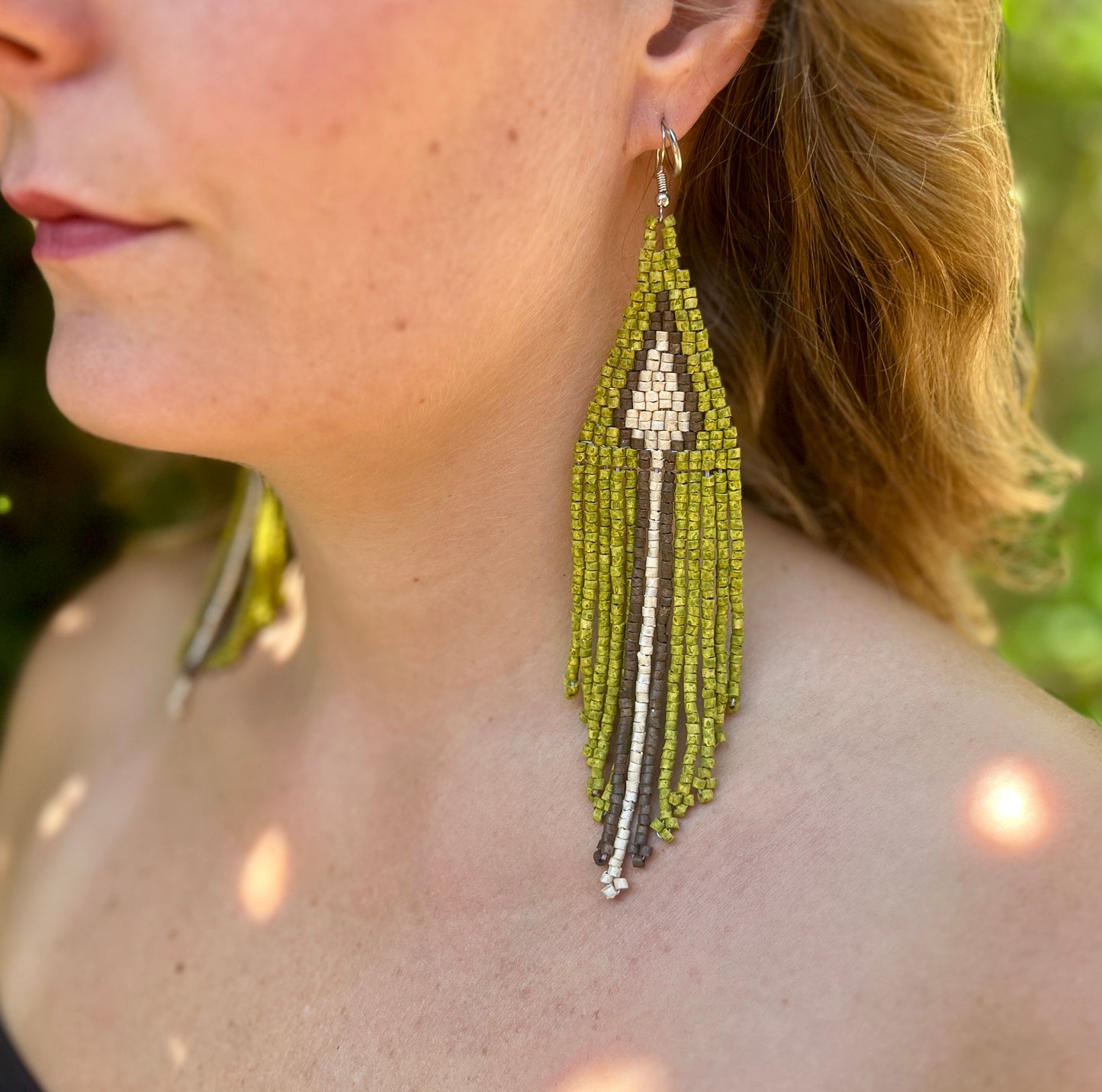 Lightweight Fringe Earrings - Arrow