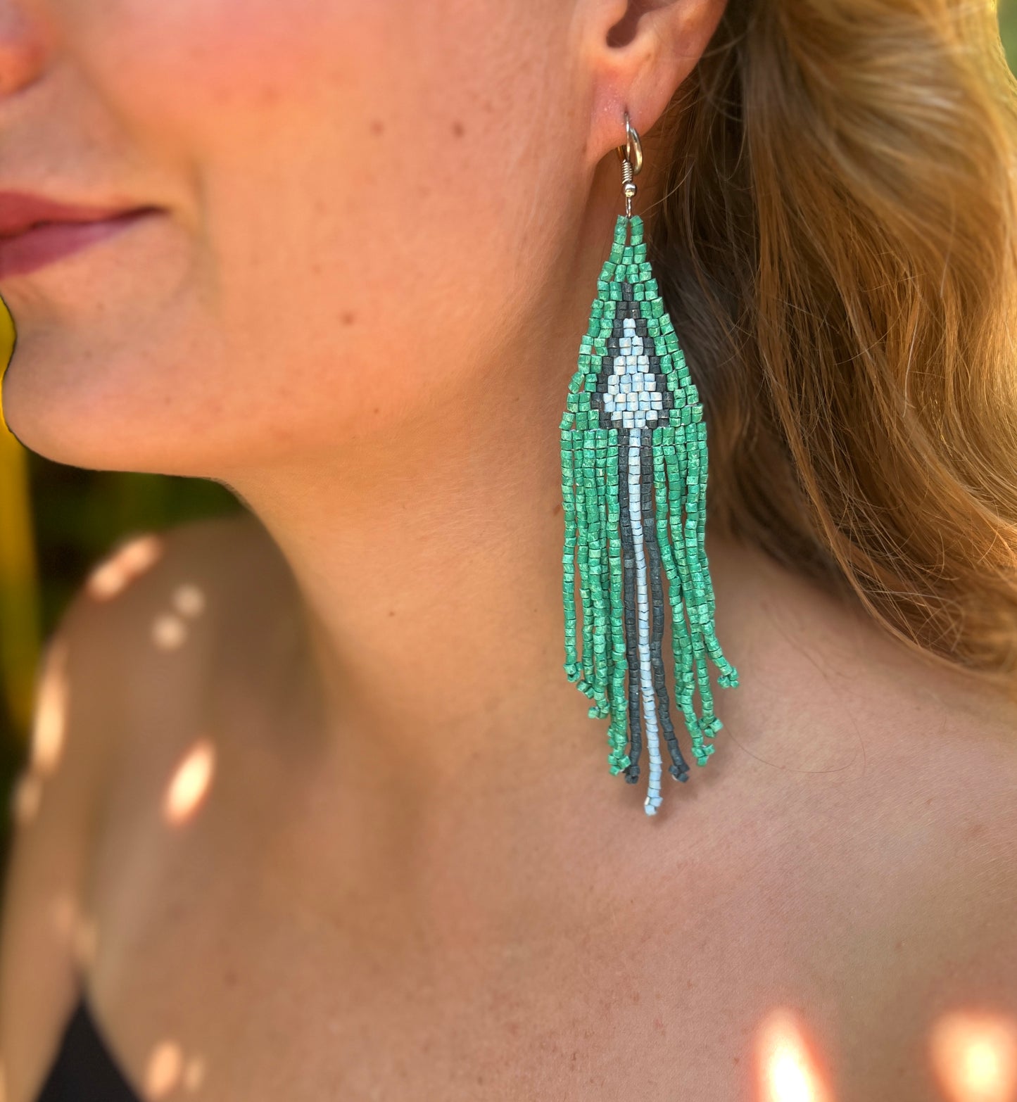 Lightweight Fringe Earrings - Arrow