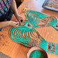 Ceremonial Body Jewelry Handmade for Energetic Alignment – Warrior Goddess, Luz de Turquesa