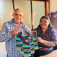 One-of-a-kind, Handmade Poncho with Authentic Guatemalan Jade & Vintage Chichi Textile  - Sacred Currents