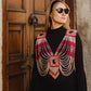 Ceremonial Body Jewelry Ethically Made for Festivals & Energetic Alignment – Warrior Goddess, Golden Fuchsia