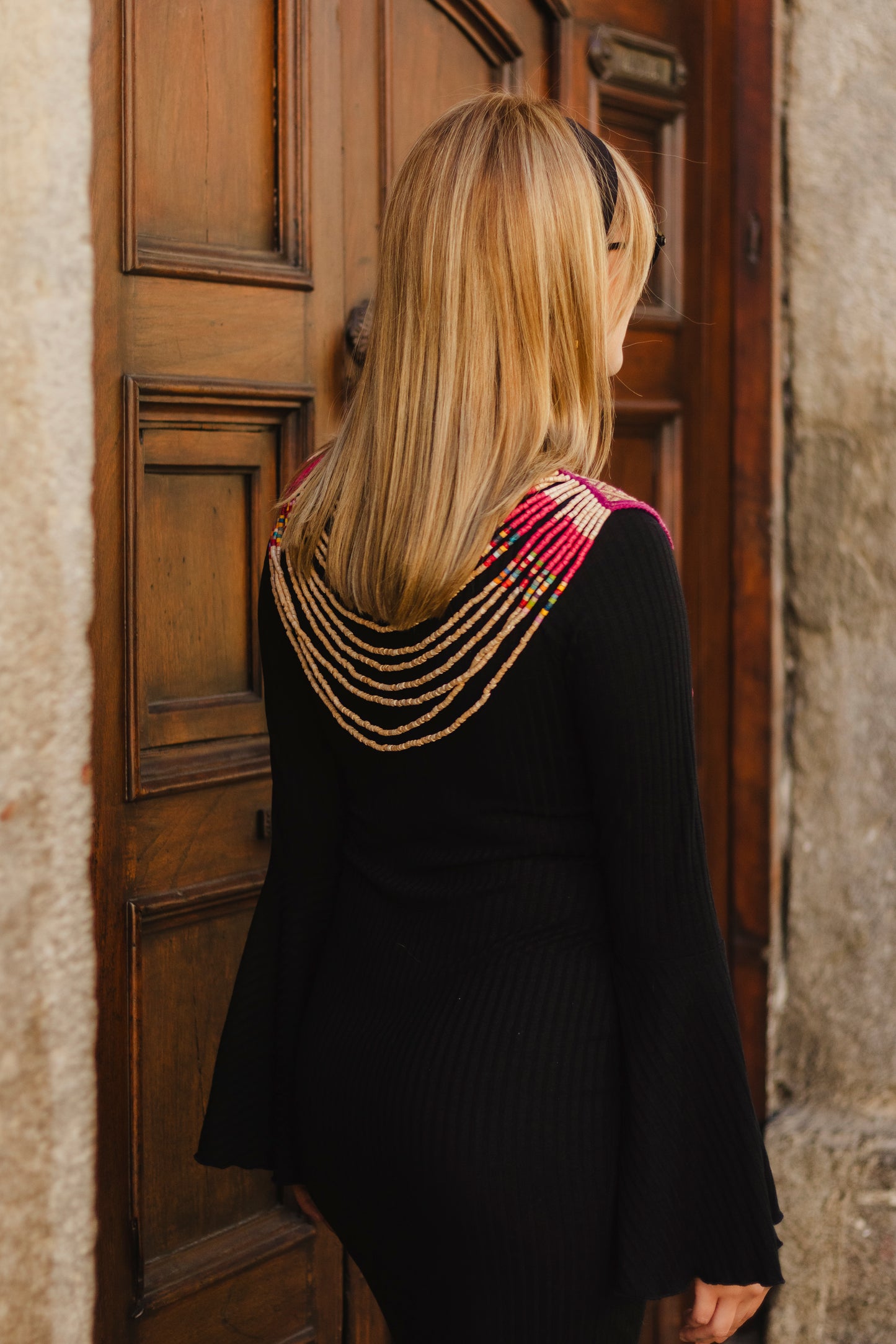 Ceremonial Body Jewelry Ethically Made for Festivals & Energetic Alignment – Warrior Goddess, Golden Fuchsia
