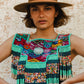 One-of-a-kind, Handmade Poncho with Authentic Guatemalan Jade & Vintage Chichi Textile  - Sacred Currents