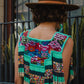 One-of-a-kind, Handmade Poncho with Authentic Guatemalan Jade & Vintage Chichi Textile  - Sacred Currents