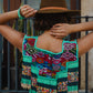 One-of-a-kind, Handmade Poncho with Authentic Guatemalan Jade & Vintage Chichi Textile  - Sacred Currents