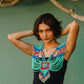 Ceremonial Body Jewelry Ethically Made for Festivals & Energetic Alignment – Warrior Goddess, Balance Esmeralda
