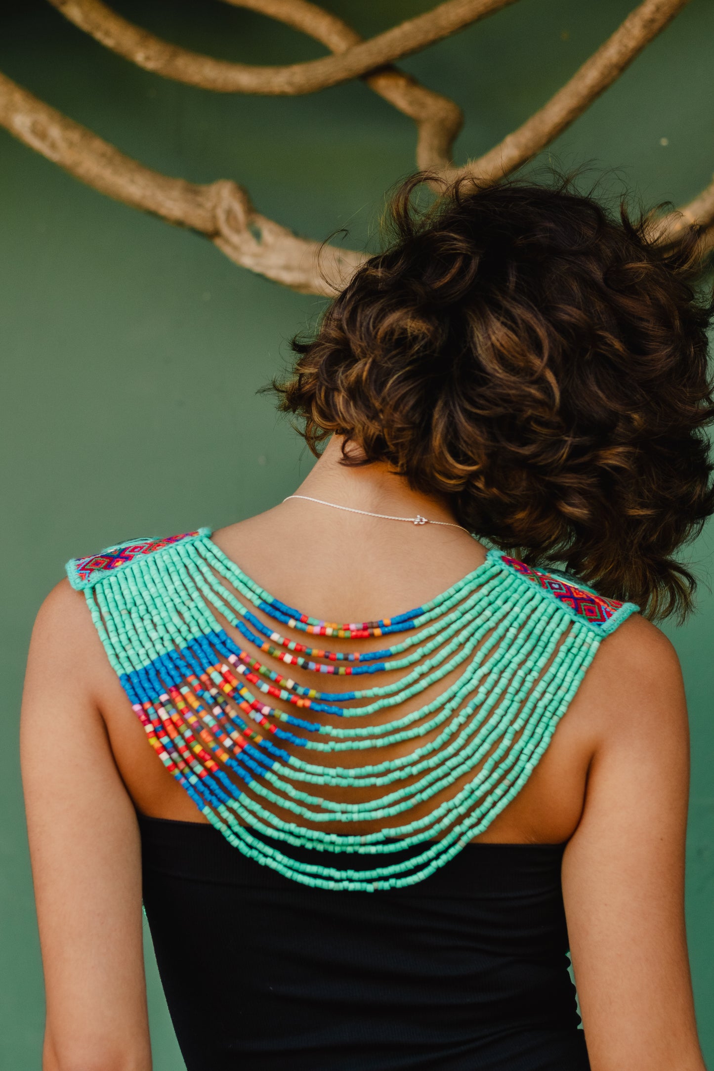 Ceremonial Body Jewelry Ethically Made for Festivals & Energetic Alignment – Warrior Goddess, Balance Esmeralda