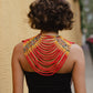 Ceremonial Body Jewelry Ethically Made for Festivals & Energetic Alignment – Warrior Goddess, Red Ritual
