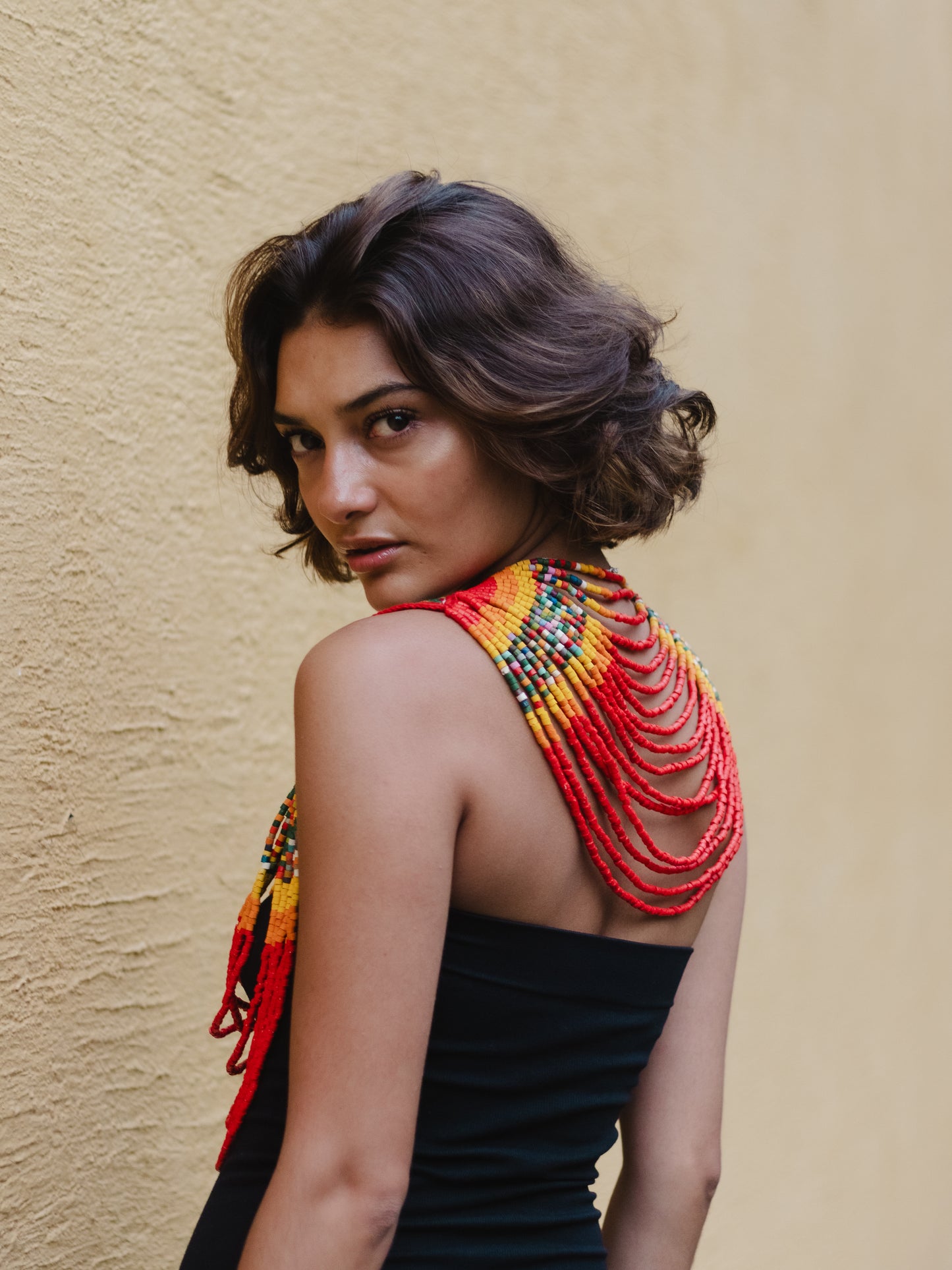 Ceremonial Body Jewelry Ethically Made for Festivals & Energetic Alignment – Warrior Goddess, Red Ritual
