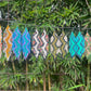 Beaded Fringe Earrings in Boho Zig Zag Design
