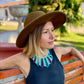 Adjustable Beaded Collar Choker Necklace - 5 color variants