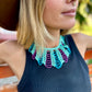Adjustable Beaded Collar Choker Necklace - 5 color variants