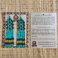 Ceramic Beaded Earrings with Woven Details