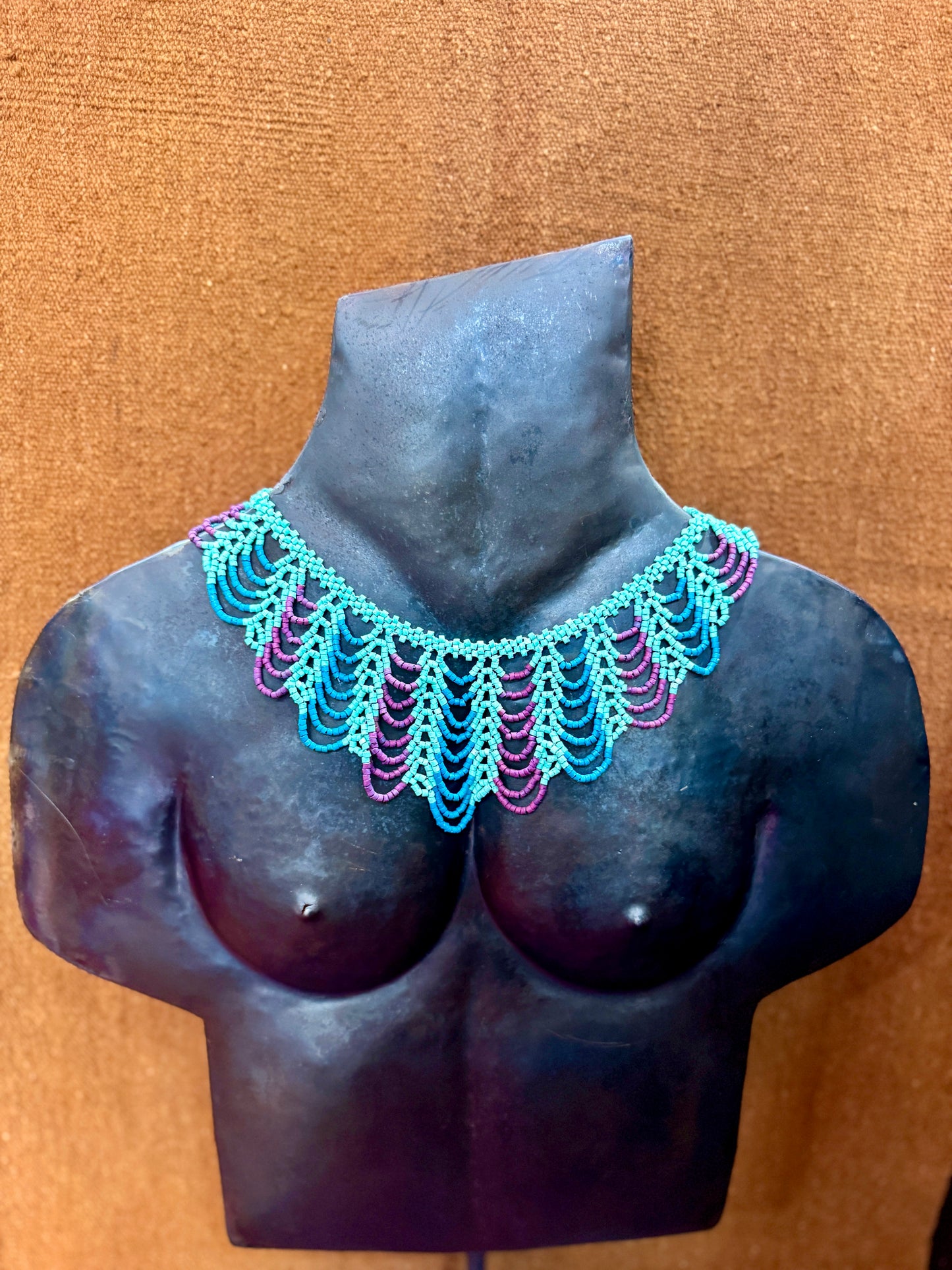 Adjustable Beaded Collar Choker Necklace - 5 color variants