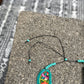Bib Necklace with Guatemalan Floral Embroidery from Patzun with Ceramic Bead Fringes, turquoise & green