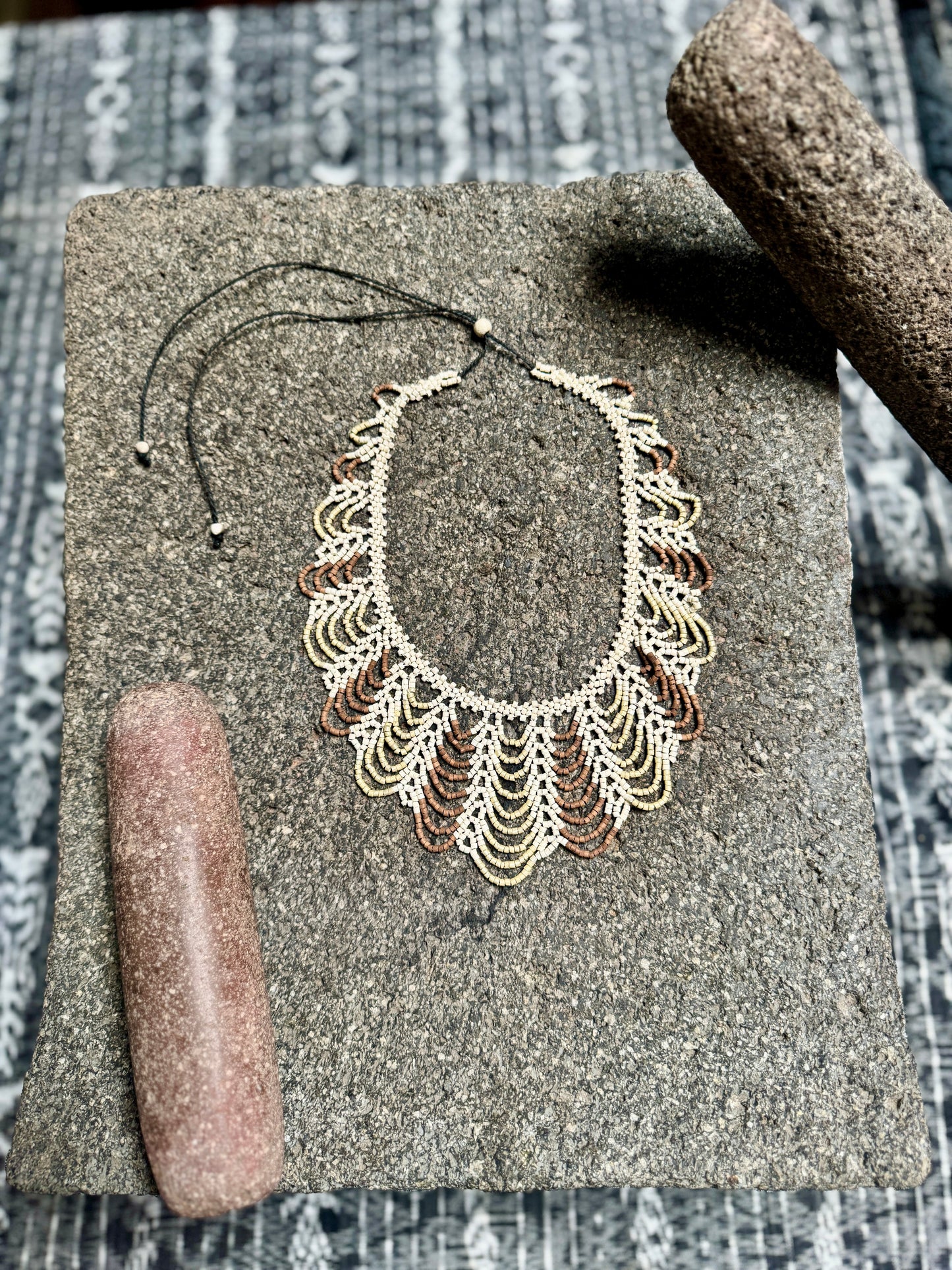 Adjustable Beaded Collar Choker Necklace - 5 color variants