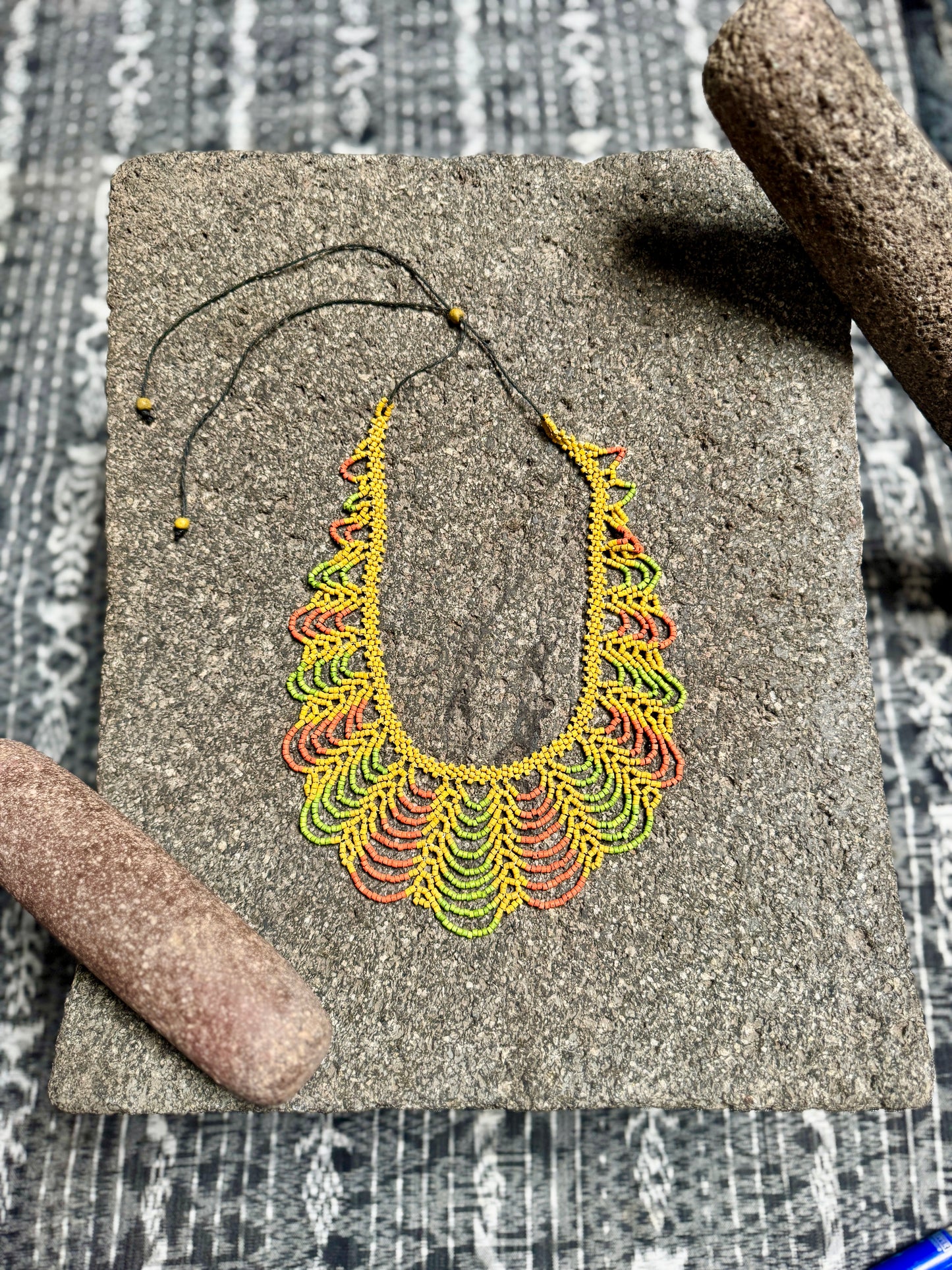 Adjustable Beaded Collar Choker Necklace - 5 color variants