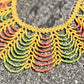 Adjustable Beaded Collar Choker Necklace - 5 color variants