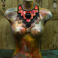 Statement Bib Collar, Precious Jade & Fringes, Adjustable - "Babero"