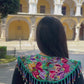 Shoulder Cape with Draped Beads - Huipil Capa Primavera Silvestre