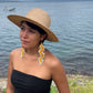 Beaded Fringe Earrings in Boho Zig Zag Design