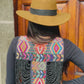 Beaded Tabard Poncho with Traditional Textile & Jade - Universo Nocturno