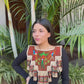 Embroidered Ceremonial Poncho Wearable Art from Santiago Atitlán - Vuelo de Quetzal