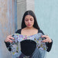 Shoulder Cape with Draped Beads - Huipil Capa Jardin de Invierno
