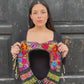 Shoulder Cape with Draped Beads - Huipil Capa Primavera Nocturna